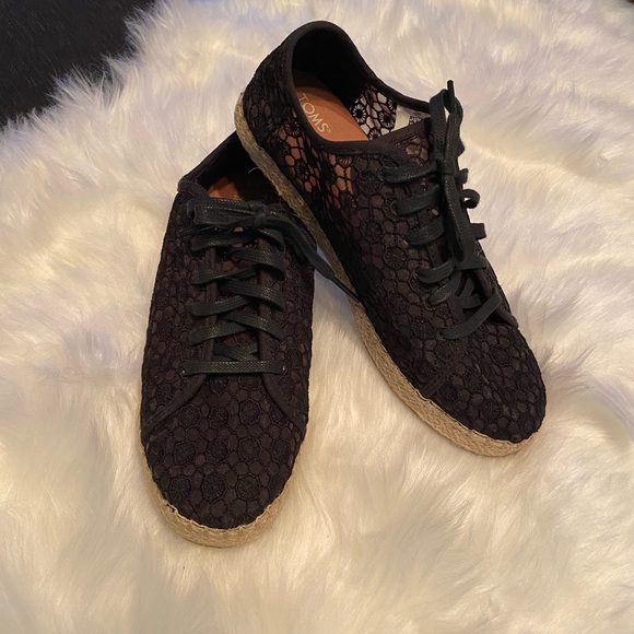 Toms Shoes Toms Lena Embroidered Mesh Espadrilles Sneakers